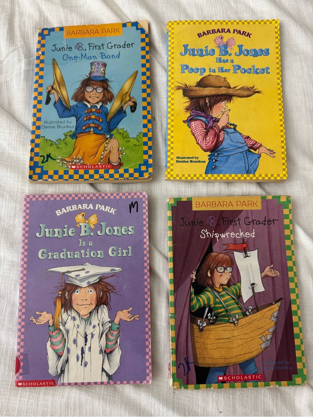 Junie B. Jones Lot of 4 Paperback Chapter Books by Barbara Park